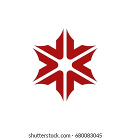 Star V Letter Logo Template Illustration Design. Vector EPS 10.