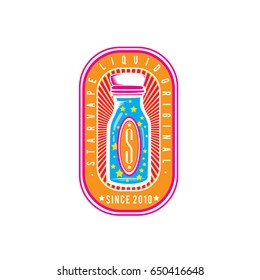 Star Vape Liquid Logo Vector