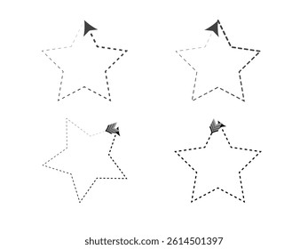 star vector of arrow icon