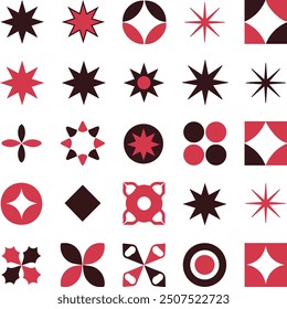 Arte vectorial de estrellas, iconos y gráficos