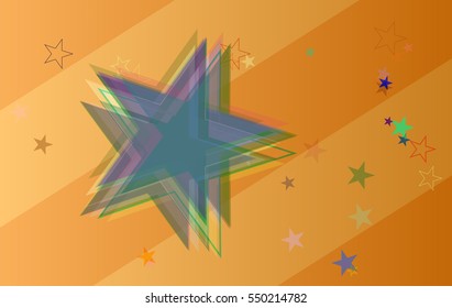 star vector background above different technology, simple arrangement into advertising