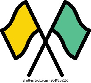 star vector color line icon