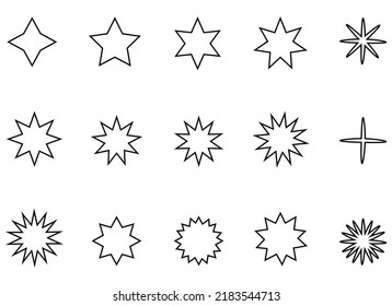 star vector design illustration isolated on white background 