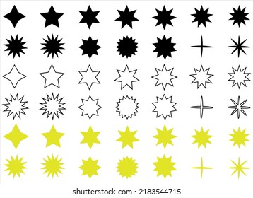 star vector design illustration isolated on white background 