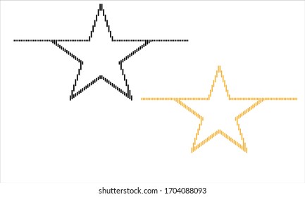 Star Vektorillustration Design Line Schwarz