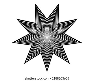 diseño de vector estrella logotipo diseño de forma de signo moderno plantilla de ilustración 