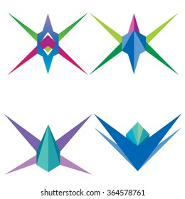 Star vector design logo template. Business marketing concept symbol.