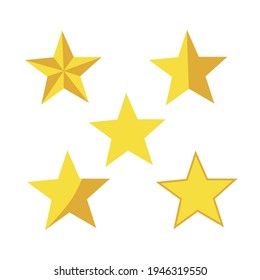 Diseño de vectores de estrella.Este diseño se puede usar para componentes de diseño. También se puede reeditar