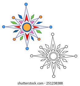 Star, vector element