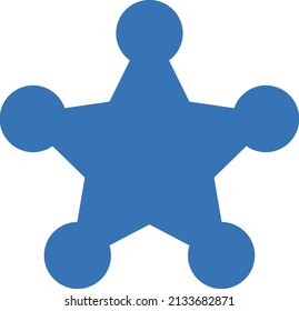star vector glyph color icon 
