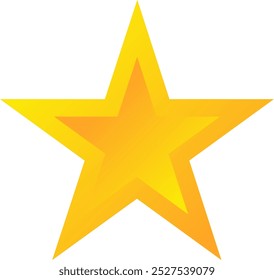 Vector de la estrella. oro, símbolo, icono