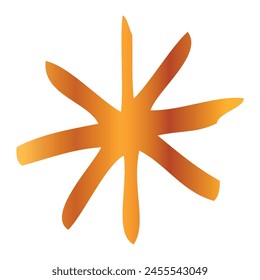 estrella, dibujo a mano de Vector boceto garabato, en el fondo blanco
