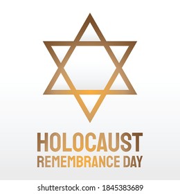 The star  vector for holocaust remembrance day