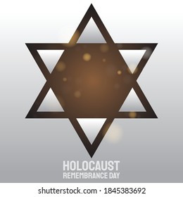 Die Sternvektor für den Holocaust-Gedenktag