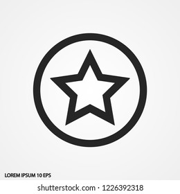 star vector icon 10 eps