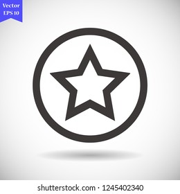 star vector icon 10 eps