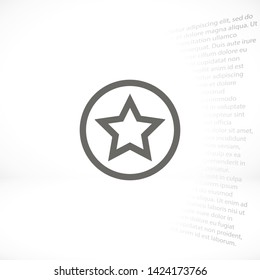 star vector icon 10 eps , Lorem ipsum Flat design