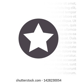 star vector icon 10 eps , Lorem ipsum Flat design