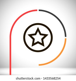 star vector icon 10 eps , Lorem ipsum Flat design