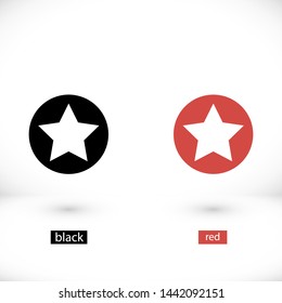 star vector icon 10 eps , Lorem ipsum Flat design
