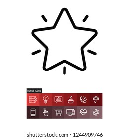 Star vector icon