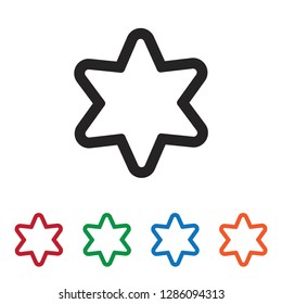 Star vector icon 
