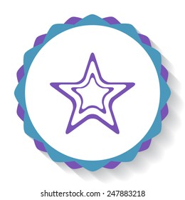 Star vector icon 