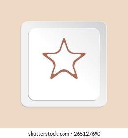 Star vector icon 