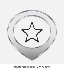 Star vector icon 