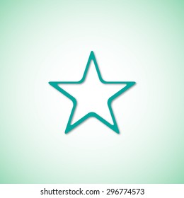 Star vector icon 