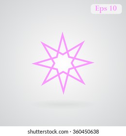 Star vector icon 
