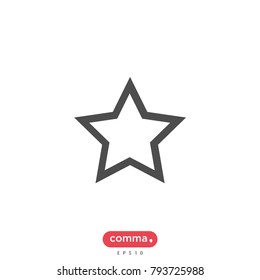 Star vector icon