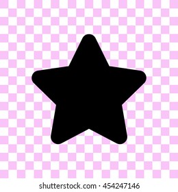 star vector icon - black illustration
