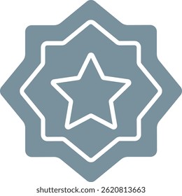 Ícone de vetor de estrela. Pode ser usado para impressão, aplicativos móveis e da Web.