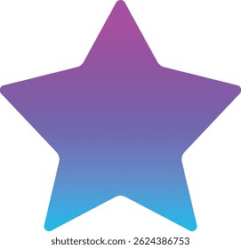 Ícone de vetor de estrela. Pode ser usado para impressão, aplicativos móveis e da Web.