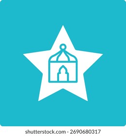 Icono de Vector de estrella. Se puede utilizar para aplicaciones de impresión, móviles y de Web.