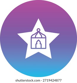 Icono de Vector de estrella. Se puede utilizar para aplicaciones de impresión, móviles y de Web.