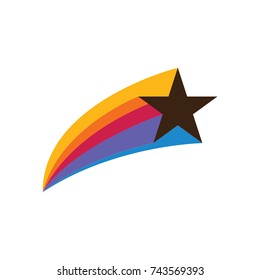 star vector icon, colorful star icon 