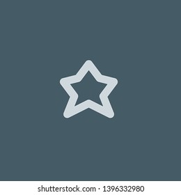 Star vector icon. Star concept stroke symbol design. Thin graphic elements vector illustration, outline pattern for your web site design, logo, UI. EPS 10.