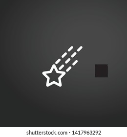 Star vector icon. Star concept stroke symbol design. Thin graphic elements vector illustration, outline pattern for your web site design, logo, UI. EPS 10.