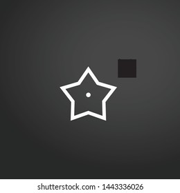 Star vector icon. Star concept stroke symbol design. Thin graphic elements vector illustration, outline pattern for your web site design, logo, UI. EPS 10.