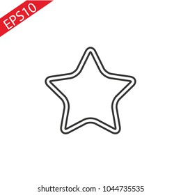 Star - vector icon . eps 10, Flat 