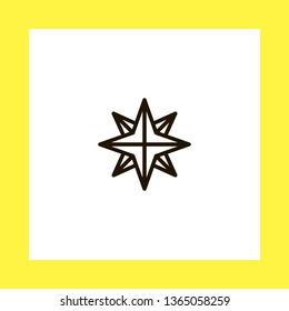 star vector icon. flat design
