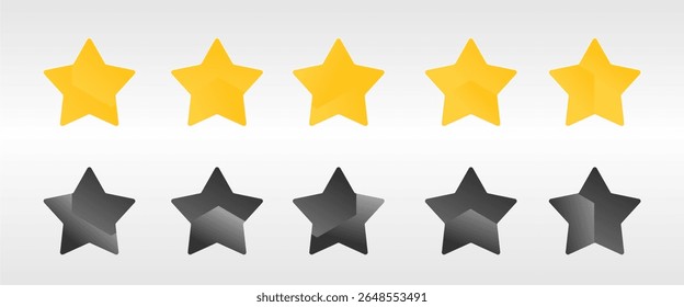 Star vector icon. flat star element. Star Rating System, for apps and websites. Represents quality. Star vector