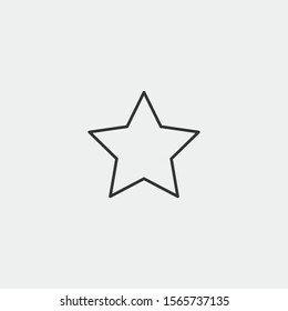star vector icon flat isolated sign
