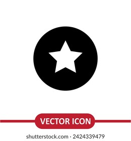 Star vector icon flat simple illustration on white background..eps