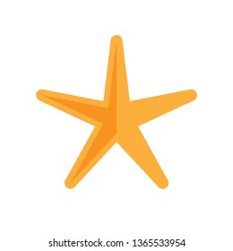 Star vector icon, flat style design