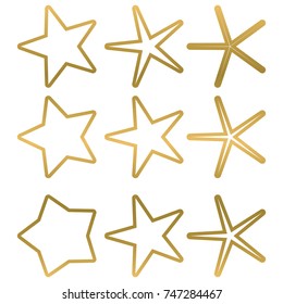 star - Vector icon star Icon Vector / star icon / star- Vector  / gold stars / outline star