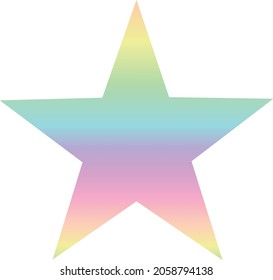 Star Vector icon, graphic design, mobile app, Illustration symbol, Star web site, Logo, blank background. 