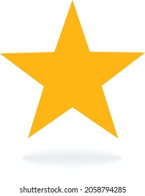 Star Vector icon, graphic design, mobile app, Illustration symbol, Star web site, Logo, blank background. 